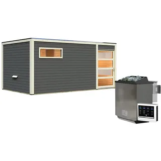 Hygge mit Vorraum inkl. 9 KW Ofen + Steuerung Easy Bio terragrau