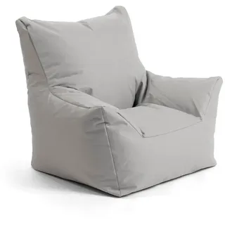 Mokebo Ooutdoor-Kinder-Sitzsack Der Gartenzwerg , Grau , Textil , 52x57x53 cm , Oeko-Tex® , Gartenmöbel, Gartensessel, Outdoor-Sitzsäcke