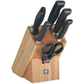 Zwilling Vier Sterne Messerblock 7-tlg. Natur