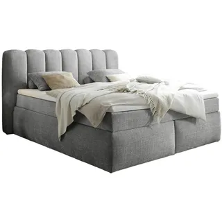 ed exciting design Boxspringbett 200 x 220 cm H3/Grau