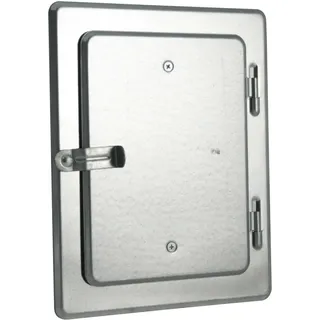 Marley Kamintür Stahl verzinkt 23 x 29,5 cm Silber