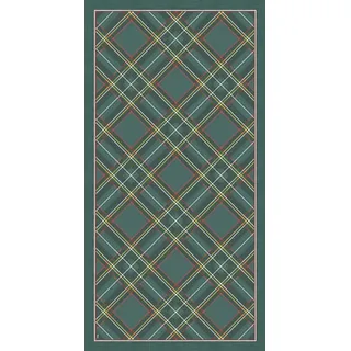 Vilber Wales, Teppich, Grün, 02, 40 x 78 x 0,2 cm, PVC-Polyester, rutschfest, waschbar, hitzebeständig, mit passenden Tischsets und Tischläufer