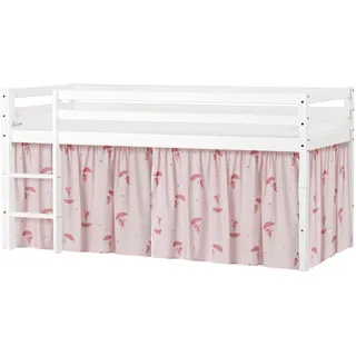 Hoppekids Spielbett »ECO Dream, Hochbett, teilbar in 2 Einzelbetten« Massivholz, wahlweise in 2 Größen und 4 Farben, Matratze wählbar, rot