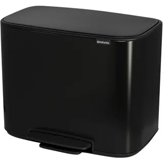 Brabantia Bo Treteimer 3 x 11 l Schwarz