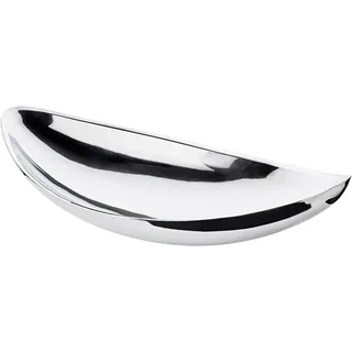 EDZARD Schale Halifax aus Edelstahl (Länge 55 cm, Breite 28 cm) Dekoteller, Dekoschale, Dekotablett - Schale, Servierschale, Schüsselschale, Metallteller für Deko, Blumen, Kerzen & Snacks
