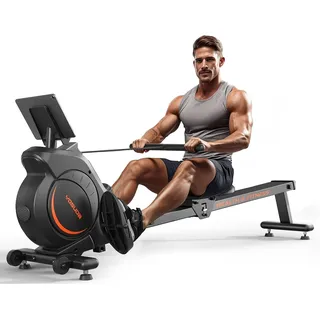 YOSUDA Rudergerät für Zuhause, Ultraleise Magnetische Rudermaschine (Cardio-Training), 16 Widerstandsstufen, APP & LCD, Platzsparend Verstaubar, Einfache Montage, Bis 160kg Belastbar
