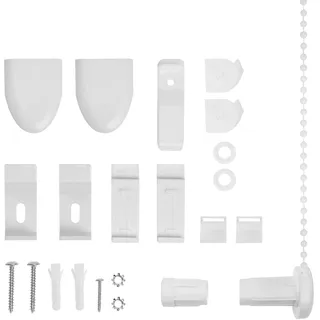 LICHTBLICK ORIGINAL Sichtschutzzüge Montagezubehör-Set Packung für Rollos für Duo Rollo KDR, weiß