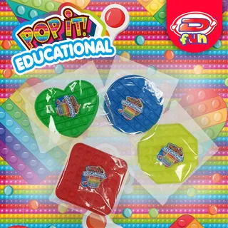 Dynit - Pop It Educational D-Kidz-Sortiment, Mehrfarbig, DIP76574