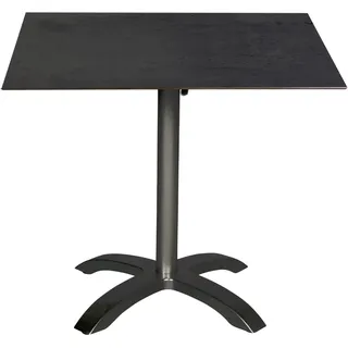 Acamp Klapptisch Quadratisch HPL Anthrazit-Cemento 80 cm x 80 cm