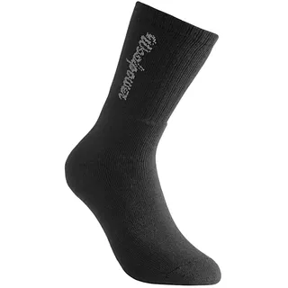Woolpower Wandersocken Classic Logo 400 Schwarz 45-48