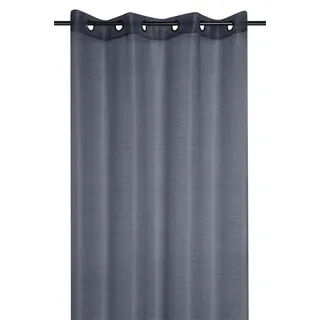 Vorhang Gardine Küchengardine Scheibengardine 140x260 cm anthrazit transparent