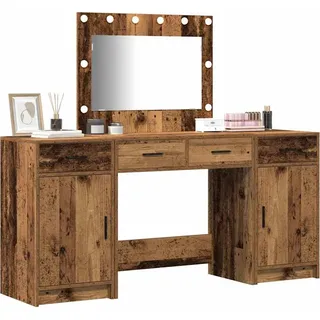 vidaXL Schminktisch 3 stk. Braun 78,5 x 41 x 135 cm Holzwerkstoff - Braun
