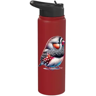 Zebra Finch Zebrafink Stainless Steel Insulated Water Bottle