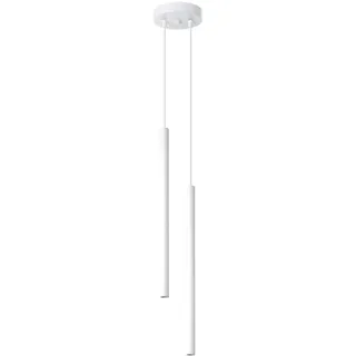 SOLLUX lighting Hängelampe Pendelleuchte Hängeleuchte Deckenlampe Lampe Decke Stahl 2 Flammig 15 x 15 x 114 cm Pastelo