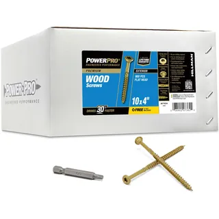 Hillman 967782 Hochwertige Holz-und Deckschrauben Rostbeständig für den Außenbereich, Epoxidbeschichtete Bronze, 900pcs Box