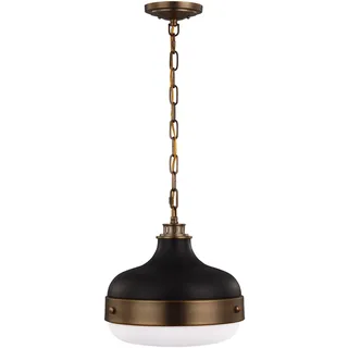 Zeitgenössischer Kronleuchter Cadence Stahl Messing Antik Glas Schwarz 2 Lichter E27 - Gold
