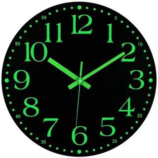 JoFomp Wanduhr 30,5 cm schwarz
