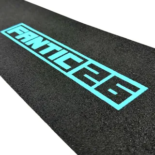Fantic26 Stunt-Scooter Griptape Ersatz I Park I Kinder I Trick | Tret I Roller I Anti Rutsch Sandpapier 58,5cm I Passend für Decks bis 58,5cm x 15,5cm (Basic Schwarz/Türkis)