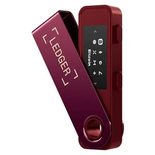 Ledger Nano S Plus – Hardware-Wallet für Kryptowährungen, Farbe: Karmesinrot