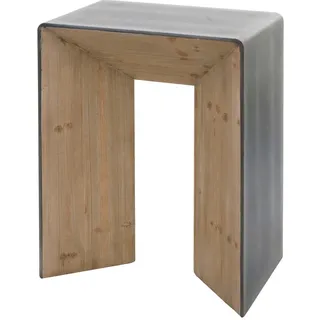 MCW Konsolentisch 80x60x40 cm Braun/Silber