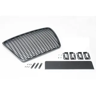 Passend für Audi A6 4F Kühlergrill Wabengrill Front Grill Emblem Glanz