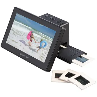 Somikon Negativ Scanner: Stand-Alone-Dia- & Negativscanner, 17,8 cm/7"-IPS-Display, 25 MP, HDMI (Dia Digitalisierer, digitalisieren, scaner)