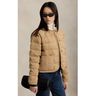 Polo Ralph Lauren für Damen. 211A10459005 Jacke aus Wolle und Kaschmir mit beigen Knöpfen (XXL), Lässig