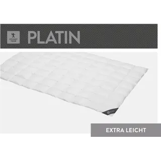 SPESSARTTRAUM Daunendecke Platin extra leicht Sommerdecke (Größe: 155x220 cm