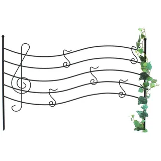 DanDiBo Ambiente Steckzaun Melody Rankhilfe 80 x 56 cm Schwarz