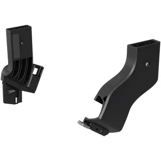 Thule Adapter , Schwarz , Kunststoff , 12.4x5.6x28.4 cm , Baby on Tour, Kinderwagen, Kinderwagenzubehör, Kinderwagen-Adapter