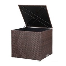 Polyrattan Auflagenbox Braun 318L