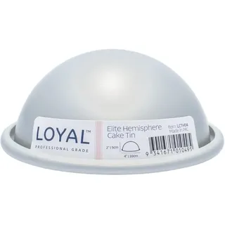 LOYAL Elite Backform Hemisphäre Form Ø10 cm, Kuchenform Ball Motivbackform aus Schwerem, Rostfreiem Aluminium Tortenform Halbkugelbackform Kuchenbackform - Ø10 cm