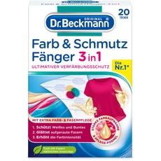 Dr. Beckmann Farb- und Schmutzfänger 3in1 | Farbfangtücher für ultimativen Verfärbungsschutz | mit EXTRA FARB- & FASERPFLEGE | 20 Tücher