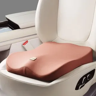 PRELGOSP Autositzkissen, Keilkissen Autositz aus Memory Foam, Ergonomisches Sitzkeilkissen für OrthopäDisch BüRostüHle,Braun