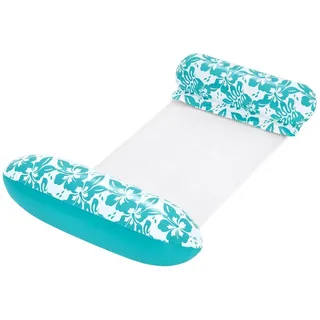 BESTWAY 43839, Mint Blume Mesh Swim Lounger Stuhl 1.45m x 81 x 22 cm, 1 Person,