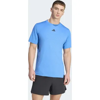 T-Shirt ADIDAS PERFORMANCE "D4T POWER TEE", Herren, Gr. L, blau (ray blau), Obermaterial: 100% Polyester, normal, Rundhals, Shirts T-Shirt, mit Rundhalsausschnitt, ohne Verschluss, normale Länge