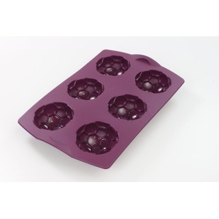 TUPPERWARE Backen Silikonform Fußball lila Muffin Backform Easyplus Bällchen