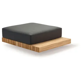 Loungesystem Plateau L-Modul Hocker - wetterfest 625 - taupe