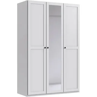 WIMEX Kleiderschrank New York mit Spiegeltüren 135 x 208 x 58 cm Weiß