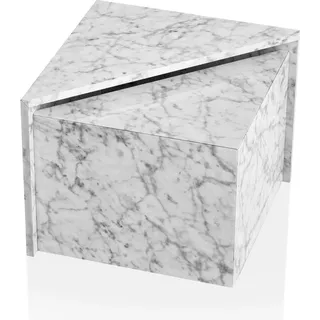 Wohnling MONOBLOC Weiß Holz 50 x 42 x 50 cm