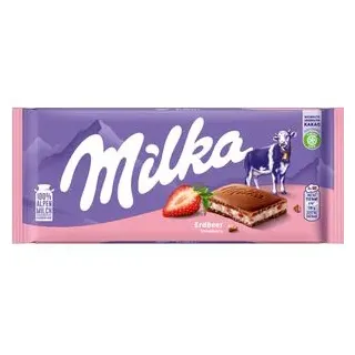 MILKA Erdbeer Schokolade 100,0 g