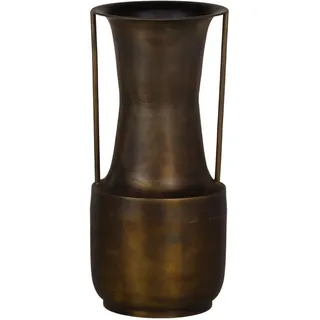 BigBuy Goldene Vase, Metall, 20 x 20 x 44 cm