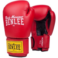 BENLEE Boxhandschuhe aus Artificial Leather Rodney Red/Black 14 oz