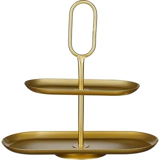 Mica Decorations Rama Etagère 2-stöckig - L38 x B17 x H37 cm - Metall - Gold - Gold