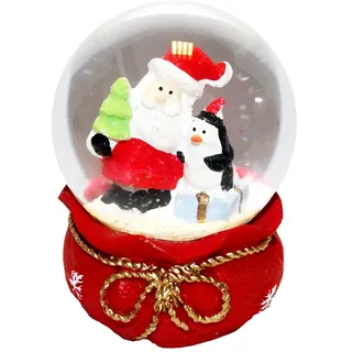 Weihnachts Schneekugel Santa Leuchtet LED Farbwechselnde Wasserball 6Cm