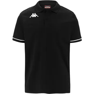 Kappa Barli Kurzarm-poloshirt - Black / White - M