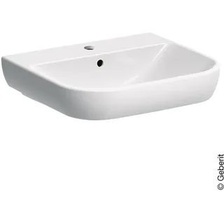 Geberit Smyle Waschtisch 500227, 55x48cm, mit Hahnloch und Überlauf
