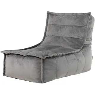 I.C.O.N. icon Sitzsack Samt mit Füllung, Bean Bag Chair, Bequemer Sessel, Wohnzimmer, Lounge, Schlafzimmer, Büro