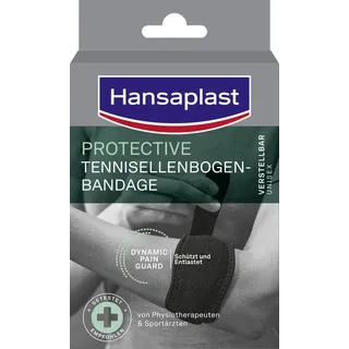 Hansaplast Tennisellenbogen-Bandage verstellbar 1 St Schwarz