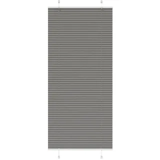 vidaXL Plissee Anthrazit 85x200 cm Stoffbreite 84,4 cm Polyester